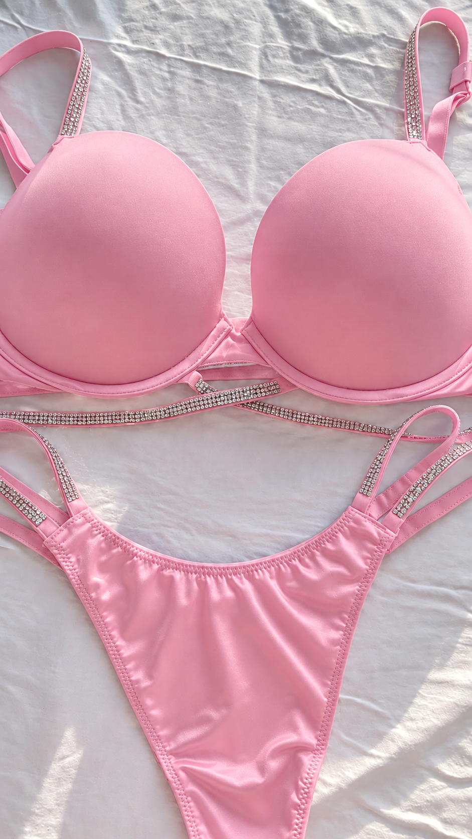 Pack of 3 Midnight Glam – Rhinestone Bra & Panty Set