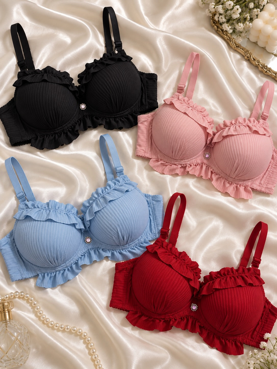 Pack of 3 Royal Lace Comfort Bra